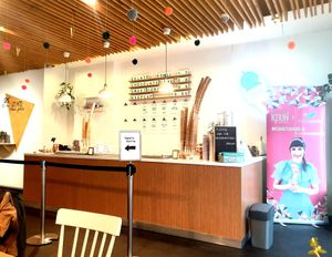 Ice cream serving counter.  at Koun in Bratislava