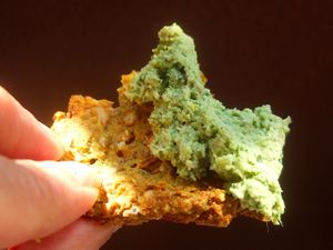 Gluten & Grain-free crackers (no rice, corn, or soy) with raw vegan paté at Cruioso in Porto