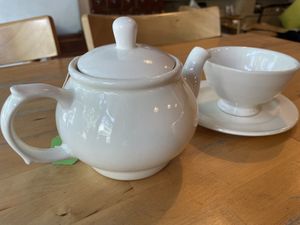 Green tea, 80 baht (plus 7% tax)  at Theera in Bangkok