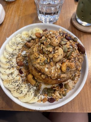 Vegan pancake stack. Incredible!  at Theera in Bangkok