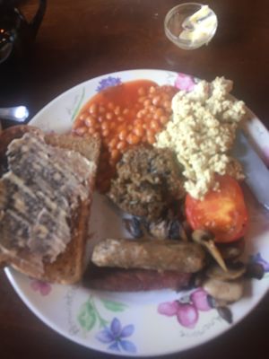 Regular shed breakfast.  at The Little Potting Shed Cafe in Oban