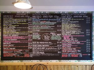 Menu, 12 June 2022. Holy moly! 🥑 at The Little Potting Shed Cafe in Oban