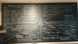 menu at The Little Potting Shed Cafe in Oban