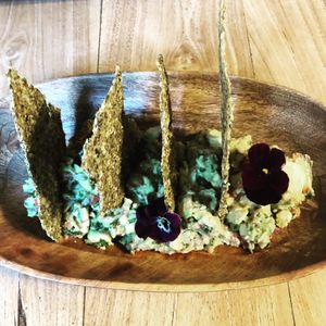 Guacamole stack at Raw & Roxy in Cape Town