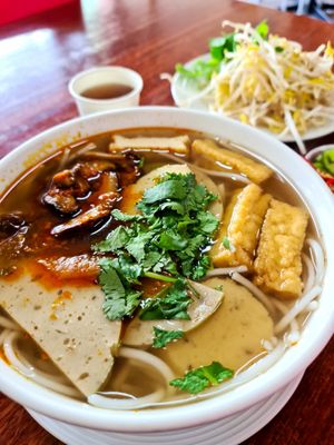 Traditional bun hua soup at Bo De Trai in Footscray
