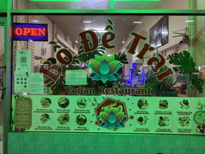 Shop front window    at Bo De Trai in Footscray