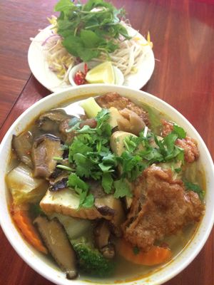 Veggie soup at Bo De Trai in Footscray