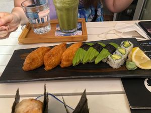 Veganes Sushi set at Matcha Komachi in Vienna