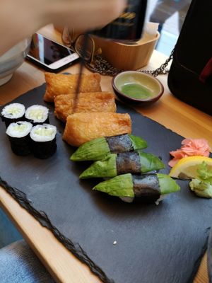 vegan sushi  at Matcha Komachi in Vienna