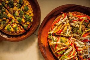 Pizza
 at The Real Green Cafe in Pune