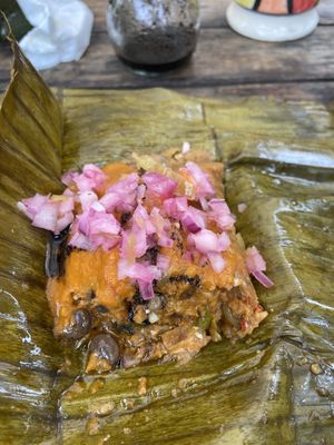 Bean tomale  at Suculenta in Tulum