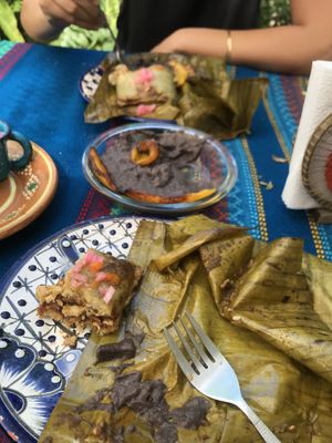 The tamales   at Suculenta in Tulum