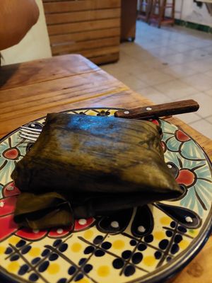 Closed tamales at Suculenta in Tulum