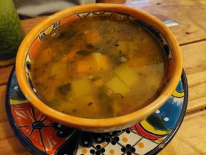 Soup at Suculenta in Tulum