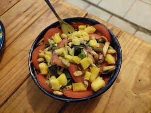 Salad at Suculenta in Tulum