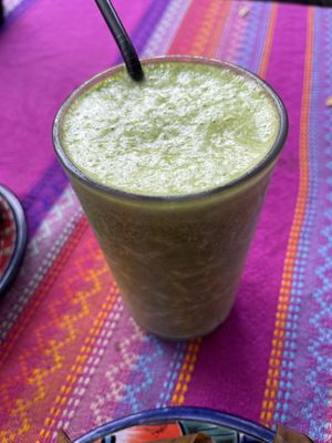 Green juice   at Suculenta in Tulum