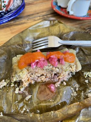 Tamale  at Suculenta in Tulum
