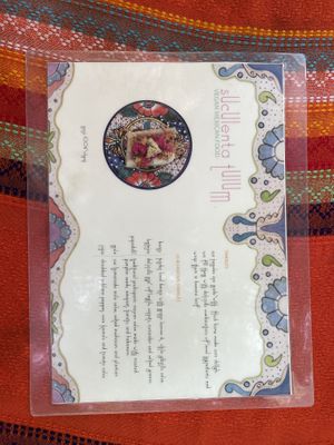 Menu  at Suculenta in Tulum