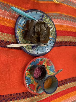 Tamal  at Suculenta in Tulum