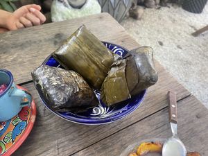 Tamale selection   at Suculenta in Tulum