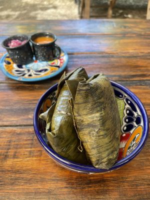 Tamales  at Suculenta in Tulum