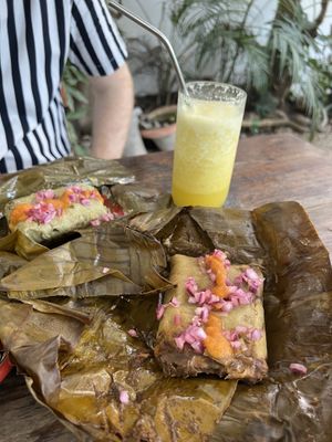 Tamales  at Suculenta in Tulum
