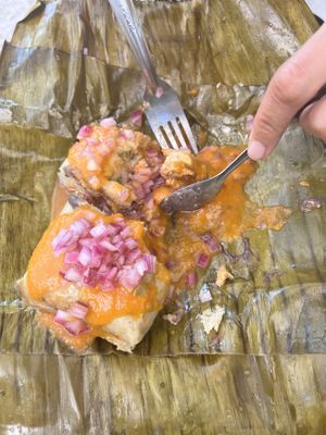 Tamale   at Suculenta in Tulum