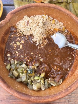 Mole  at Suculenta in Tulum