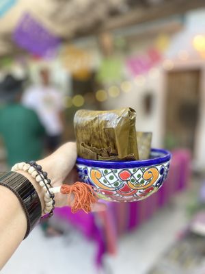 Tamales  at Suculenta in Tulum