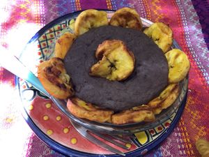 Frijoles con plátano macho   at Suculenta in Tulum