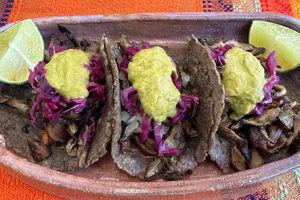 Tacos  at Suculenta in Tulum