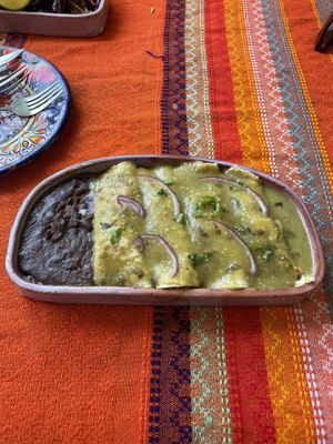 Enchiladas  at Suculenta in Tulum
