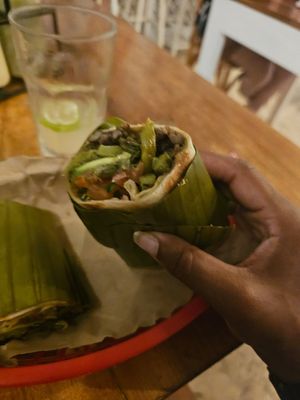 Burrito at Suculenta in Tulum