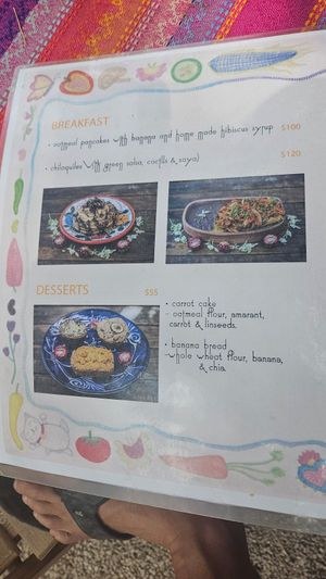 Menu at Suculenta in Tulum