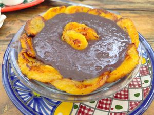 Beans with fried banana at Suculenta in Tulum