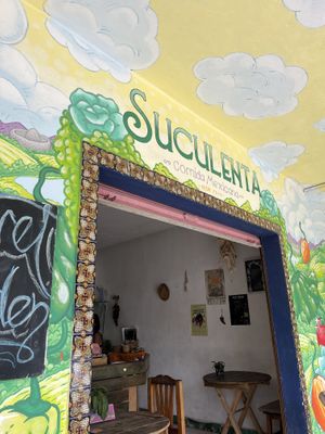 Entrancee  at Suculenta in Tulum