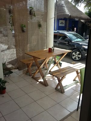 Patio at Suculenta in Tulum