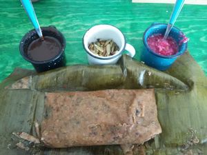 Bean tamale at Suculenta in Tulum