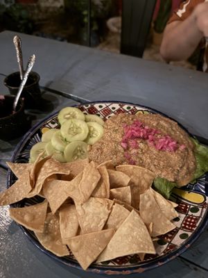 Sikil Pak - Mayan dish   at Suculenta in Tulum
