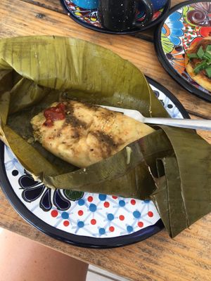 Tamales  at Suculenta in Tulum