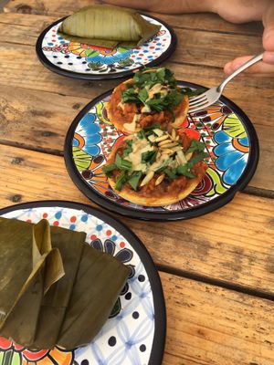 Sopes  at Suculenta in Tulum
