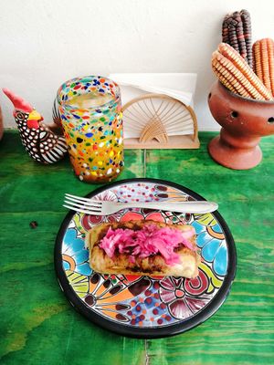 Tamal Vegano  at Suculenta in Tulum