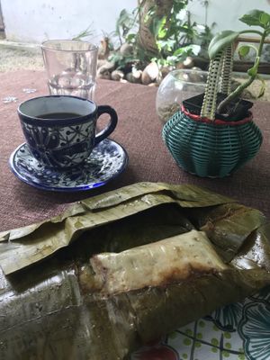 Tamales papadzul, amaaaaiiizing!!! at Suculenta in Tulum