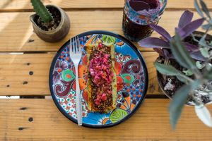 Tamal  at Suculenta in Tulum