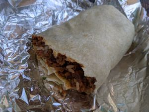 Vegan "the Dude" burrito at Pelon's Baja Grill in Virginia Beach