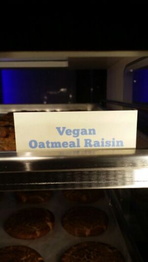 Vegan Oatmeal Raisin Cookies, can be warmed or can build Custom Ice Cream Sandwich! at CREAM in Fresno