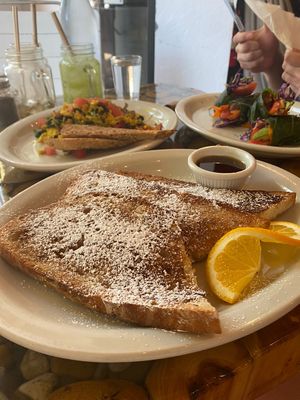 French toast (vegan) at Green Zebra Cafe in Sarasota
