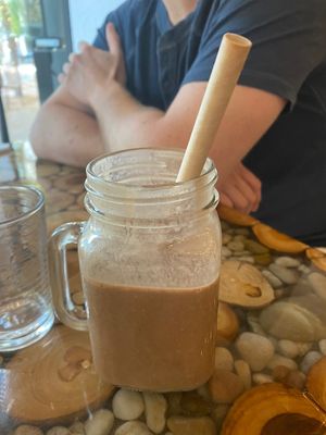 Iced latte with oat milk  at Green Zebra Cafe in Sarasota