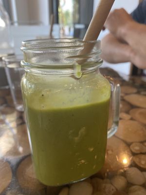 Awesome Avocado smoothie  at Green Zebra Cafe in Sarasota
