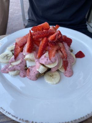 Raw pancake   at Green Zebra Cafe in Sarasota